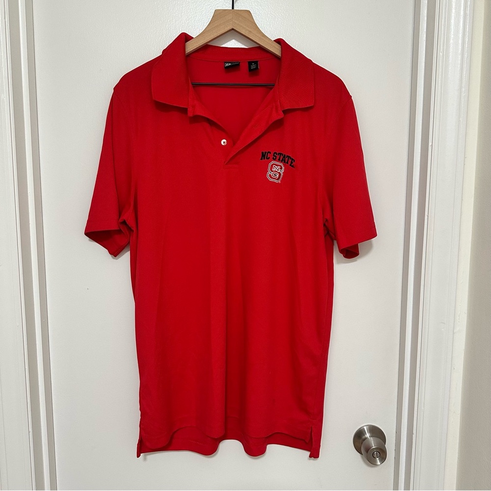 NORTH CAROLINA NC STATE| Men’s Red Polo Shirt, Size XS